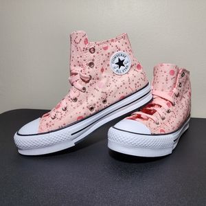 Converse Chuck Taylor All Star Eva Lift Hi Sneaker Pink Girl Kids Shoes Size 5